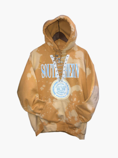 Handmade Southern University Lace Up Hoodie