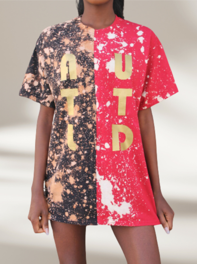 Handmade ATLUTD Atlanta United Half & Half Unisex Crew Neck T-Shirt