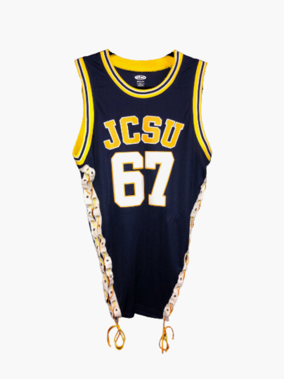 Handmade Johnson C. Smith Side Lace Sleeveless Jersey Top