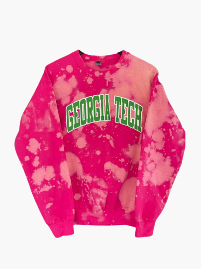 Handmade Georgia Tech AKA Blossom Crewneck Sweatshirt