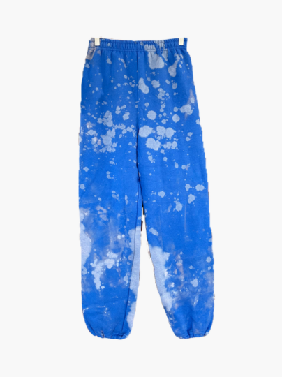 Handmade Drawstring Cuffed Classic Style Sweat Pants - Royal Blue