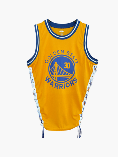 Handmade Golden State Side Lace Sleeveless Jersey Top