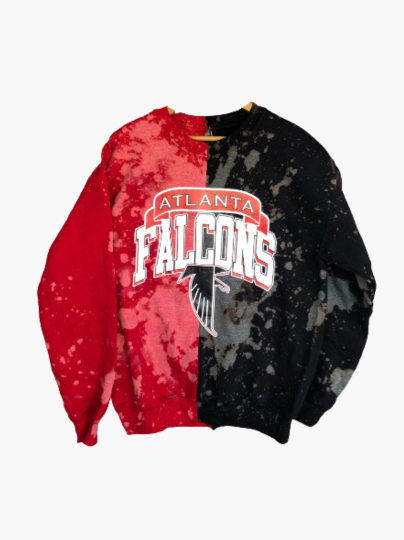Handmade Atlanta Falcons Half and Half Crewneck