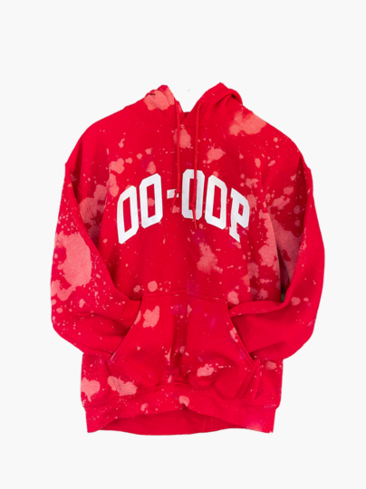 Handmade DST Oo-Oop Red Hoodie