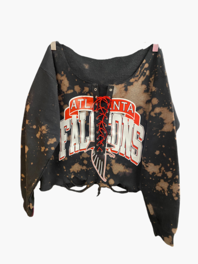 Handmade Atlanta Falcons Lace Up Sweatshirt