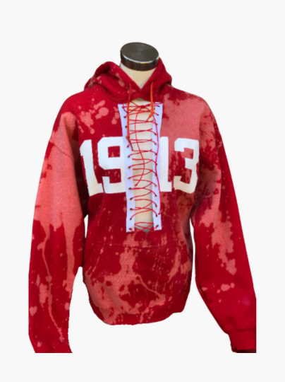 The A.Keep Delta Sigma Theta 1913 Red Lace Up Hoodie