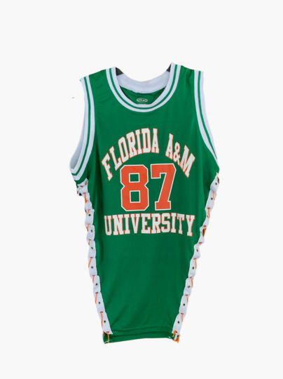 Handmade Florida A & M Side Lace Sleeveless Jersey Top