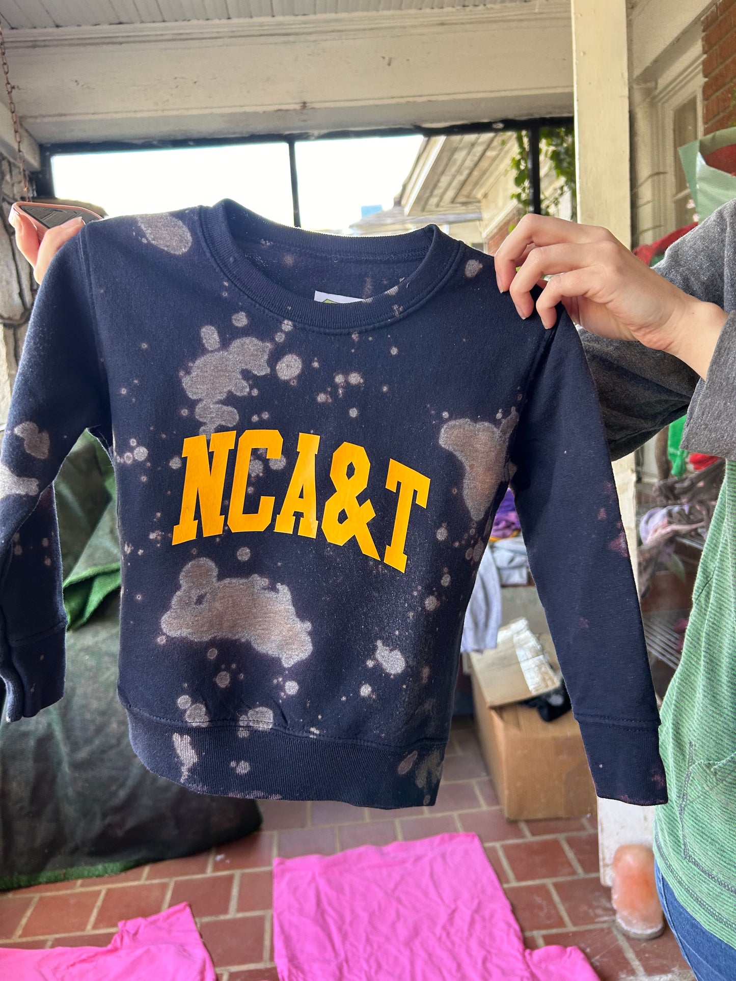 Handmade NCAT NCA&T Toddler Navy Sweatshirt