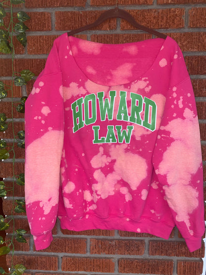 Handmade Howard Law AKA Color-Way Hand Bleached Crewneck Sweatshirt