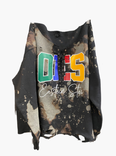 Handmade OES Lace Up Sweatshirt
