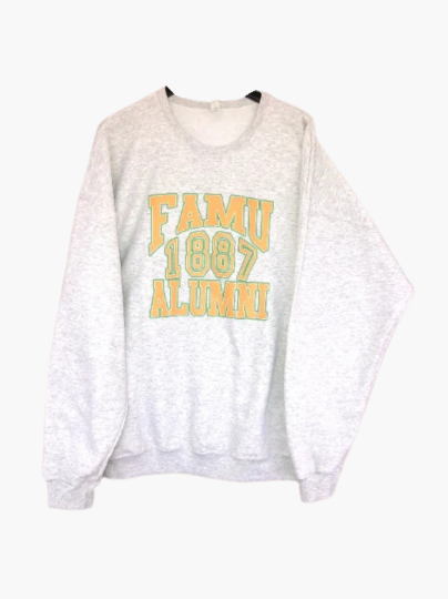 Handmade FAMU 1887 Alumni Off Shoulder or Crewneck Lightweight Sweatshirt