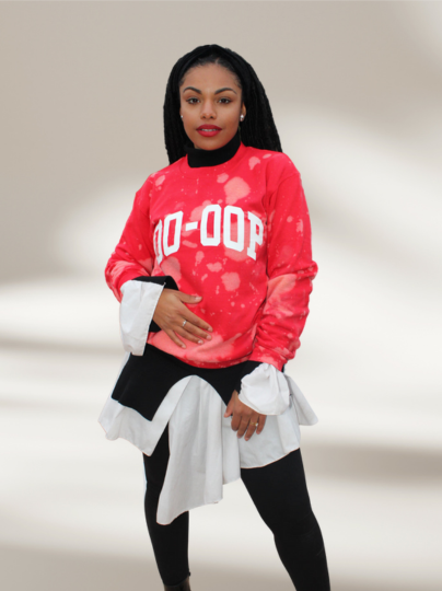Handmade DST Oo-Oop Red Sweater