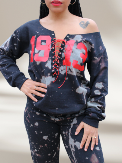 Handmade DST 1913 Lace Up Crop