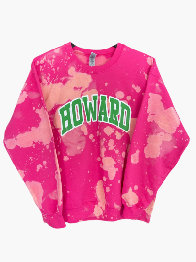 Handmade Howard Aka Color Way Hand Bleached Crewneck Sweatshirt S