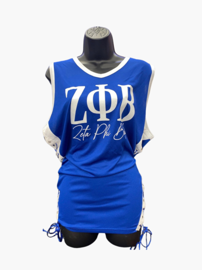Handmade Zeta Phi Beta Z-Phi 1920 Solid White Lace or No Lace Jersey Top