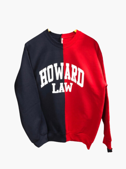 Handmade Howard Law Half and Half Crew Neck Sweatshirt