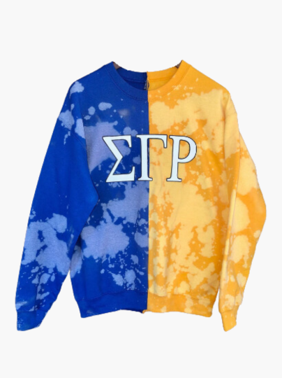 Handmade SGRho 1922 Half and Half Crew Neck Sweatshirt