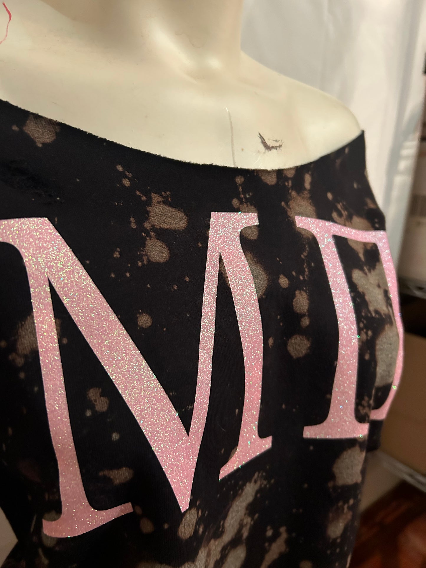 Handmade Spelman Mu Pi Ballerina Glitter Sweatshirt