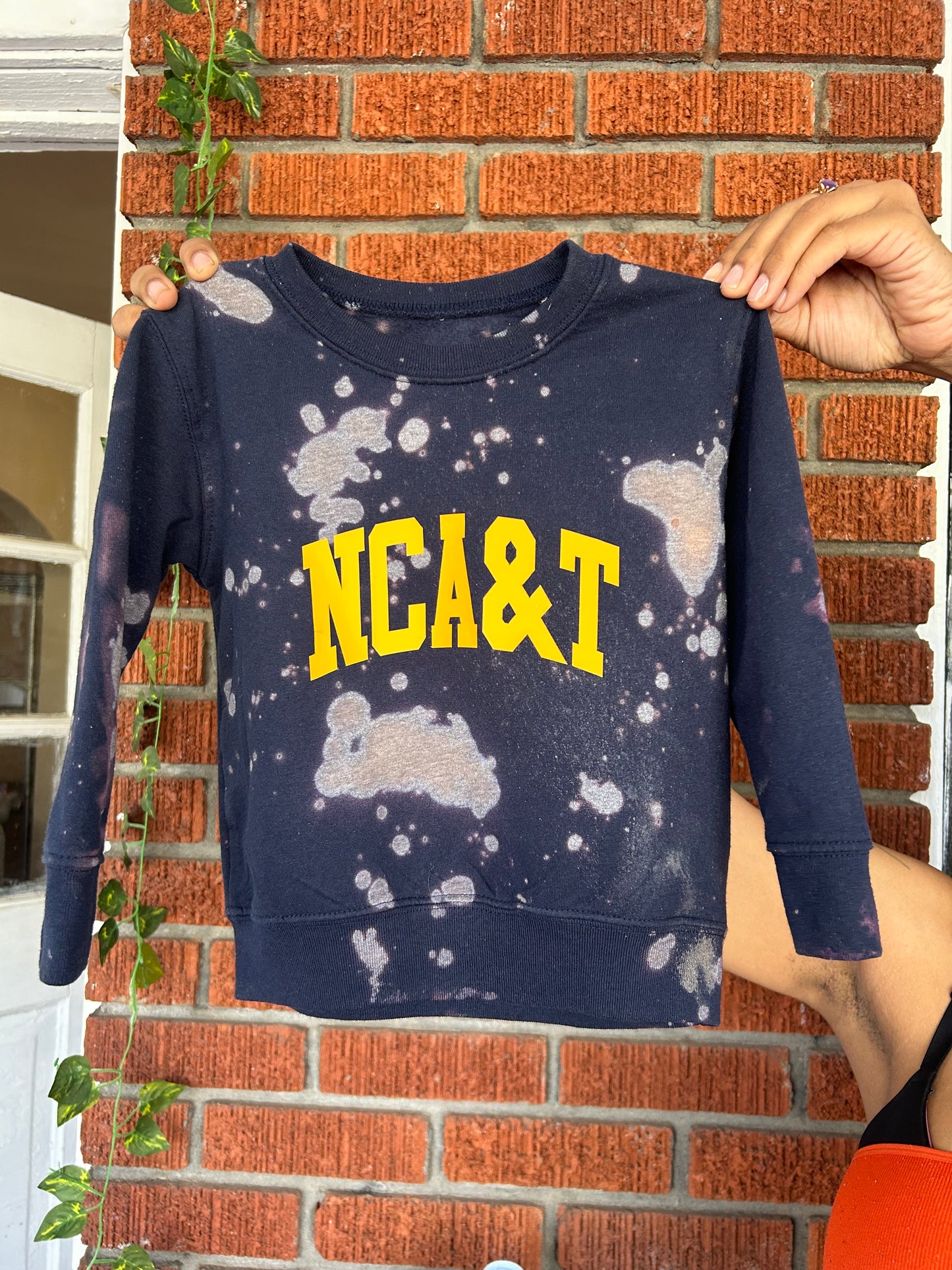 Handmade NCAT NCA&T Toddler Navy Sweatshirt