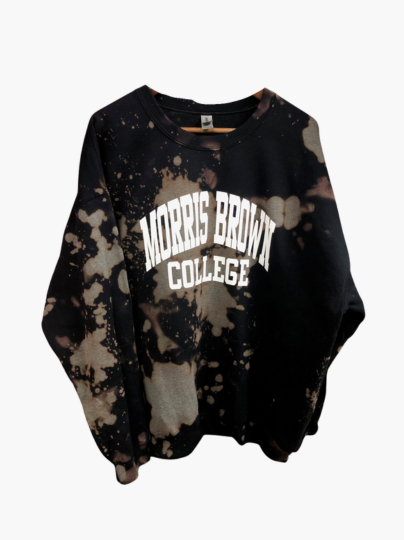 Handmade Morris Brown College Black Sweatshirt
