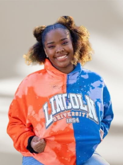 Handmade Lincoln University Half and Half Unisex Hoodie