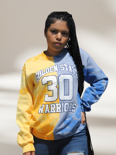 Handmade Golden State Half and Half Sweatshirt