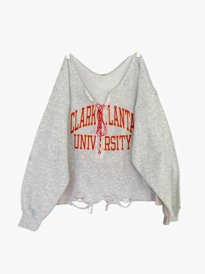 Handmade Clark Atlanta Lace Up Sweatshirt