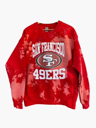 Handmade San Francisco 49ers Crew Neck Sweatshirt