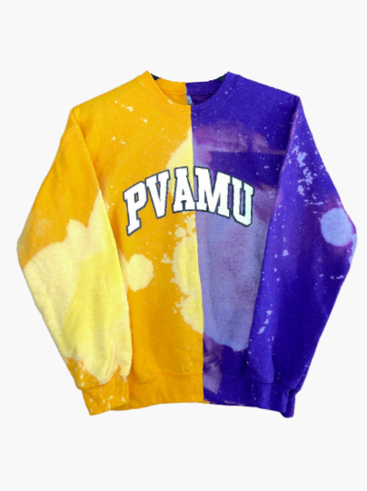 PVAMU Half and Half Crewneck Sweatshirt