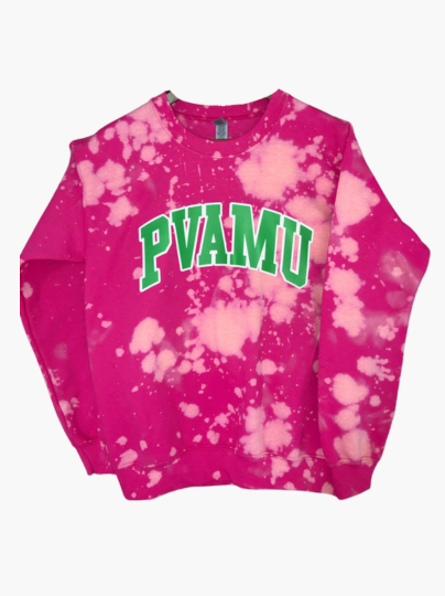 Handmade PVAMU AKA Blossom Crewneck Sweatshirt