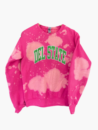 Handmade Delaware State AKA Blossom Crewneck Sweatshirt