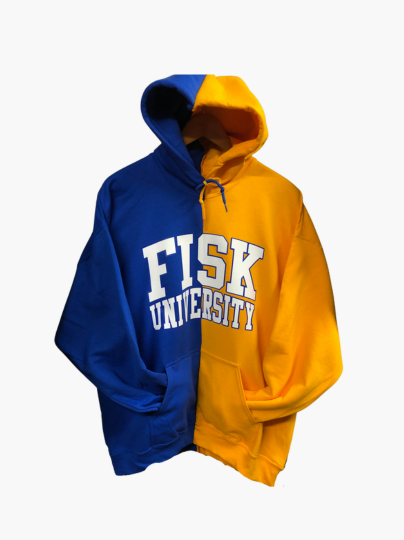 Handmade Fisk University Half and Half Unisex Hoodie