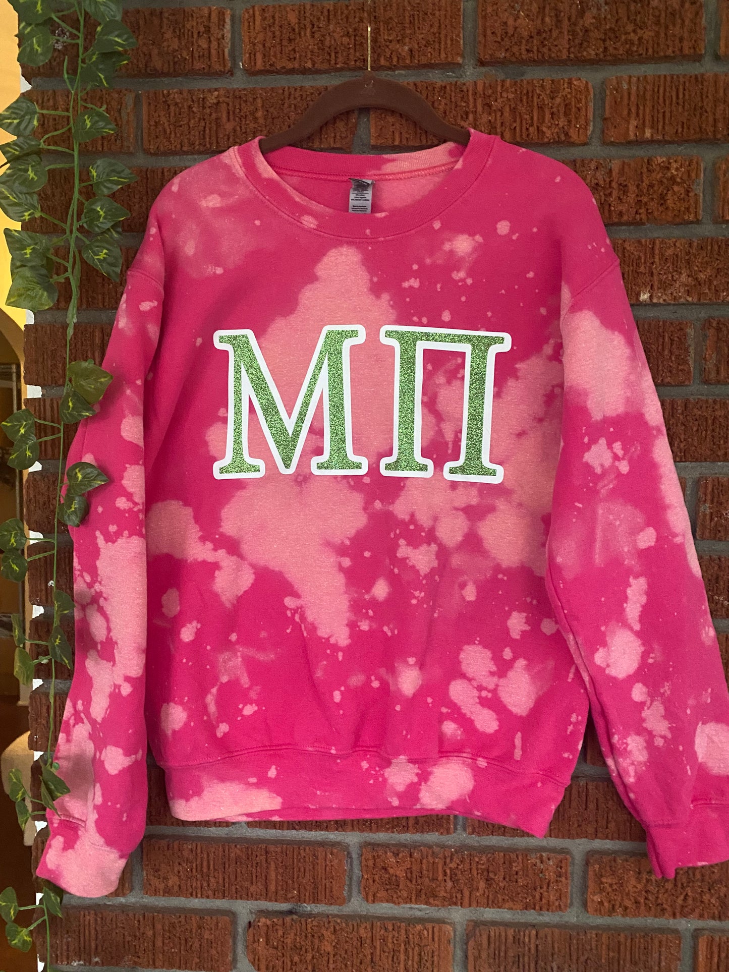 Handmade Glitter Mu Pi Chapter Sweatshirt