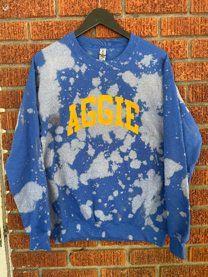 Handmade NCAT Aggie Crew Neck Sweatshirt