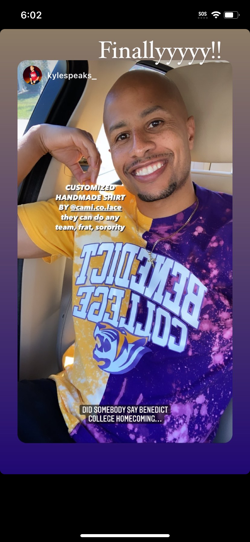 Handmade Benedict College Half and Half T-Shirt or Crew