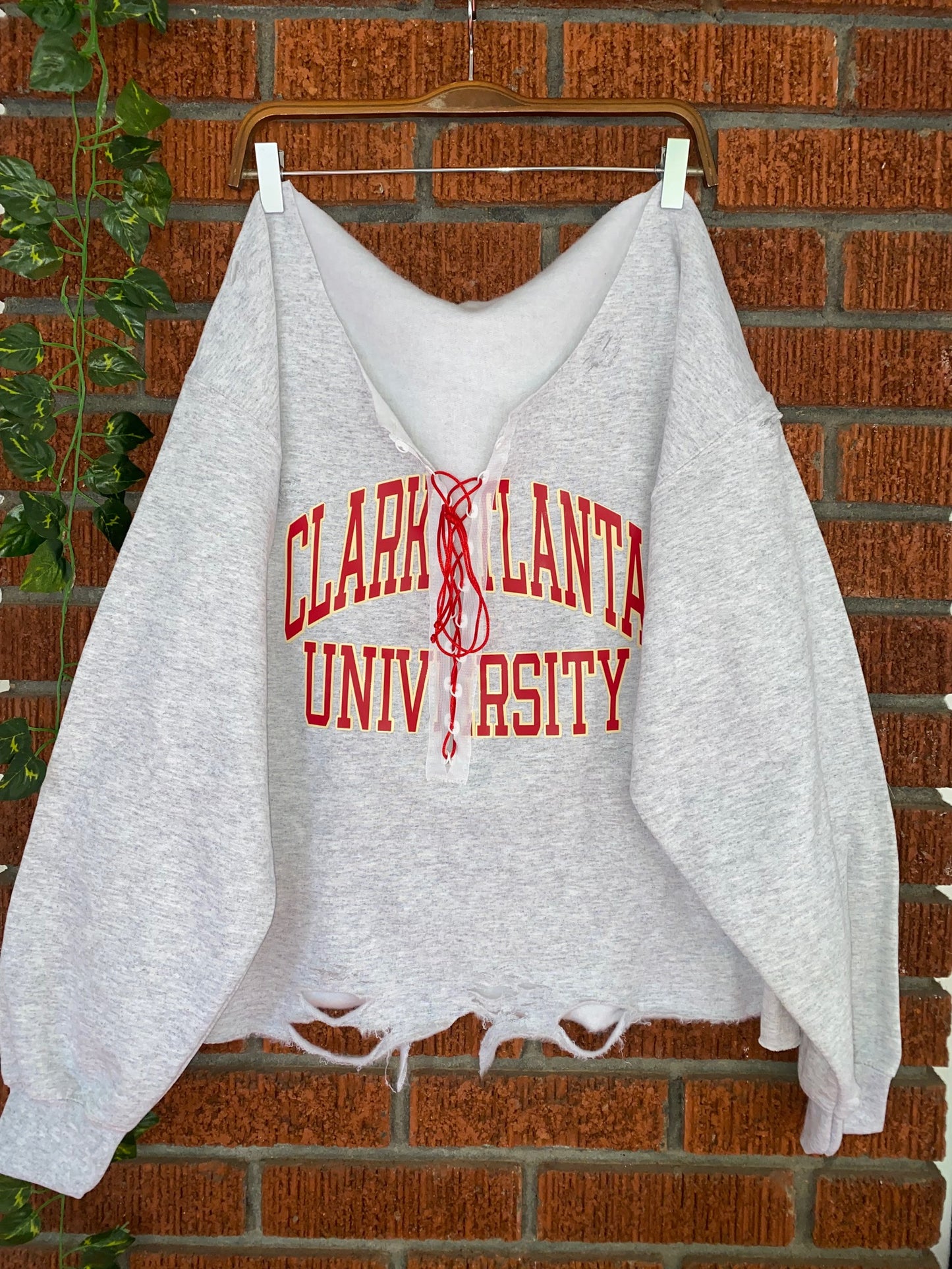 Handmade Clark Atlanta Lace Up Sweatshirt