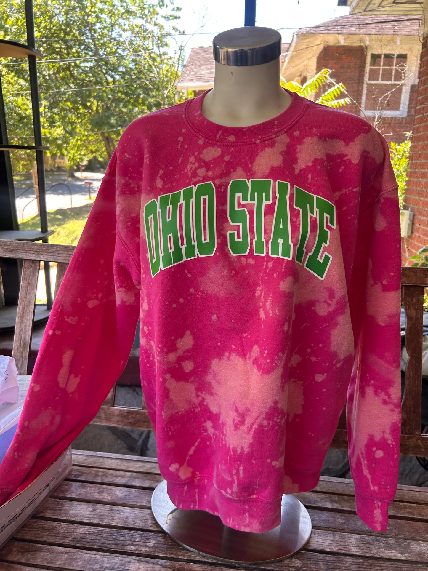 Handmade Ohio State Blossom Crewneck Sweatshirt