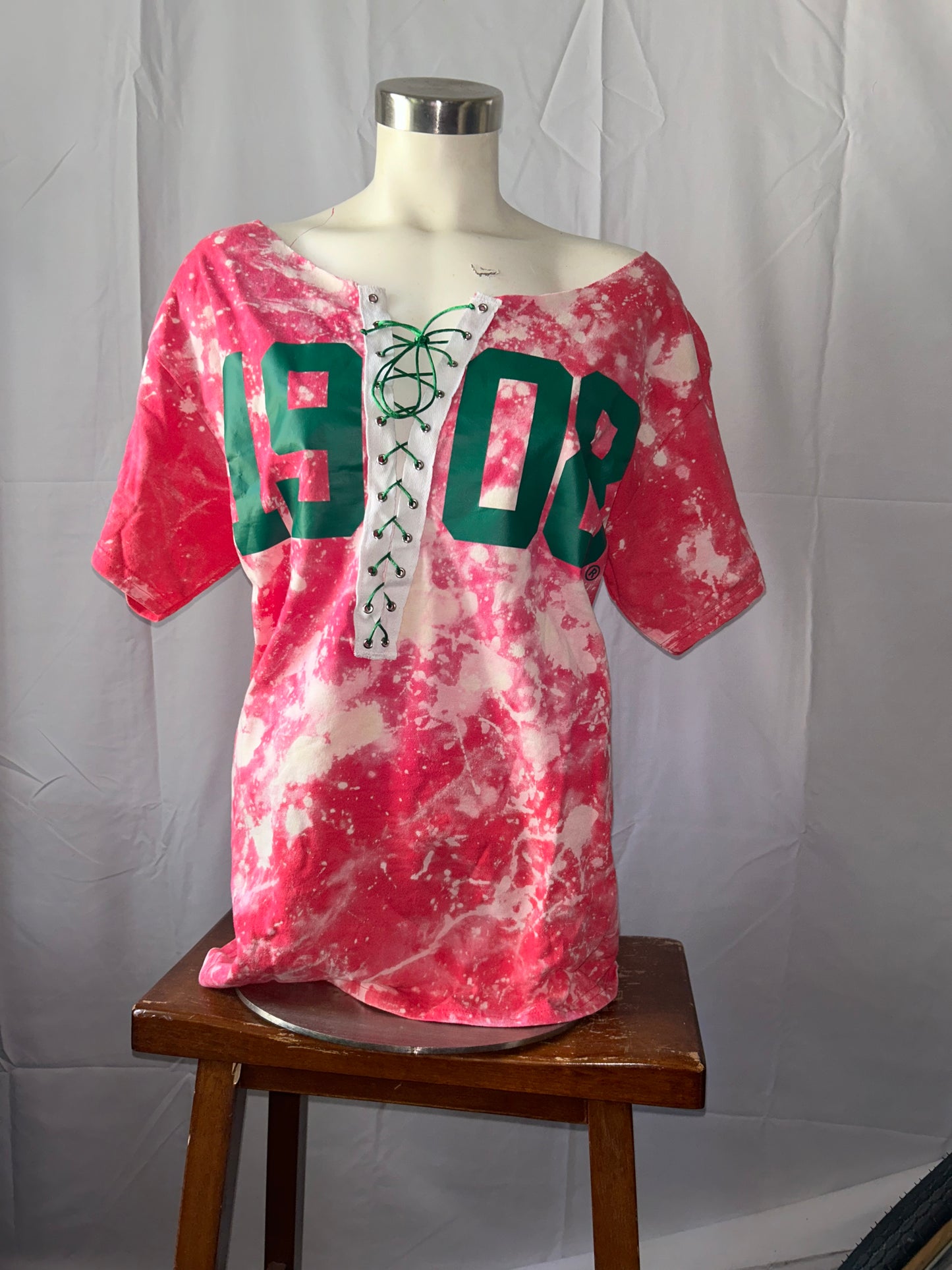 The Handmade AKA 1908 Lace Up T-Shirt