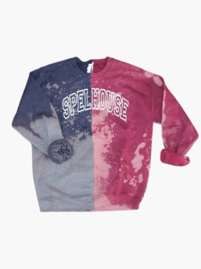 Handmade Spelhouse Unisex Dual Panel Crew Neck Fleece Sweatshirt