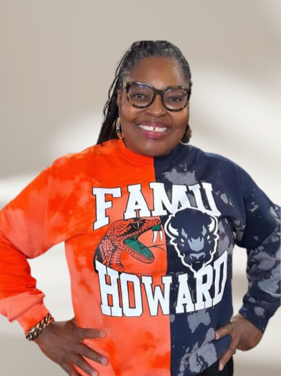 Handmade FAMU and Howard Half and Half Sweatshirt