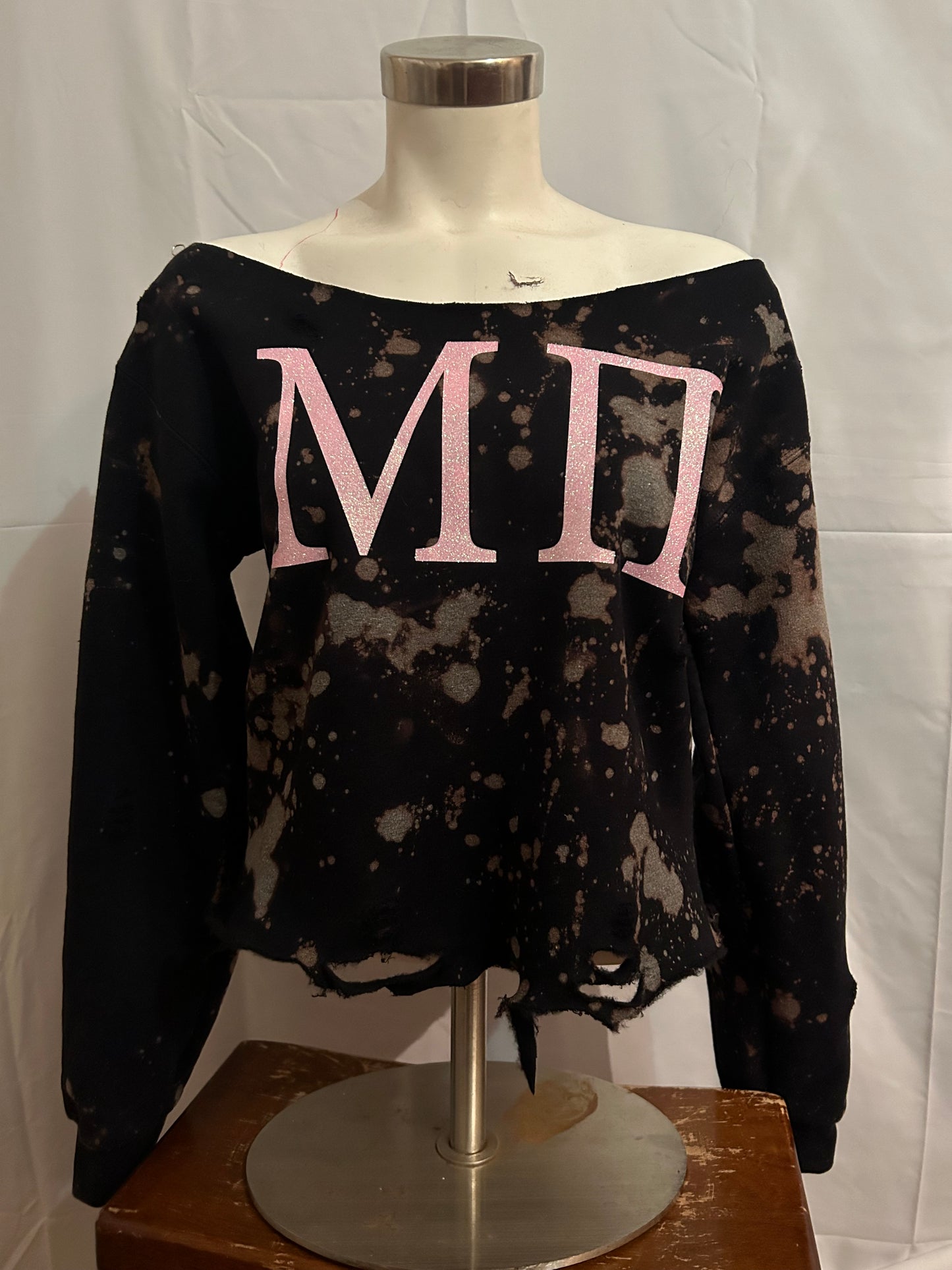 Handmade Spelman Mu Pi Ballerina Glitter Sweatshirt