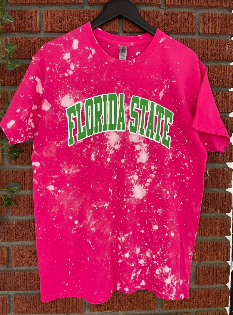 Handmade Florida State AKA Blossom Crewneck T-Shirt