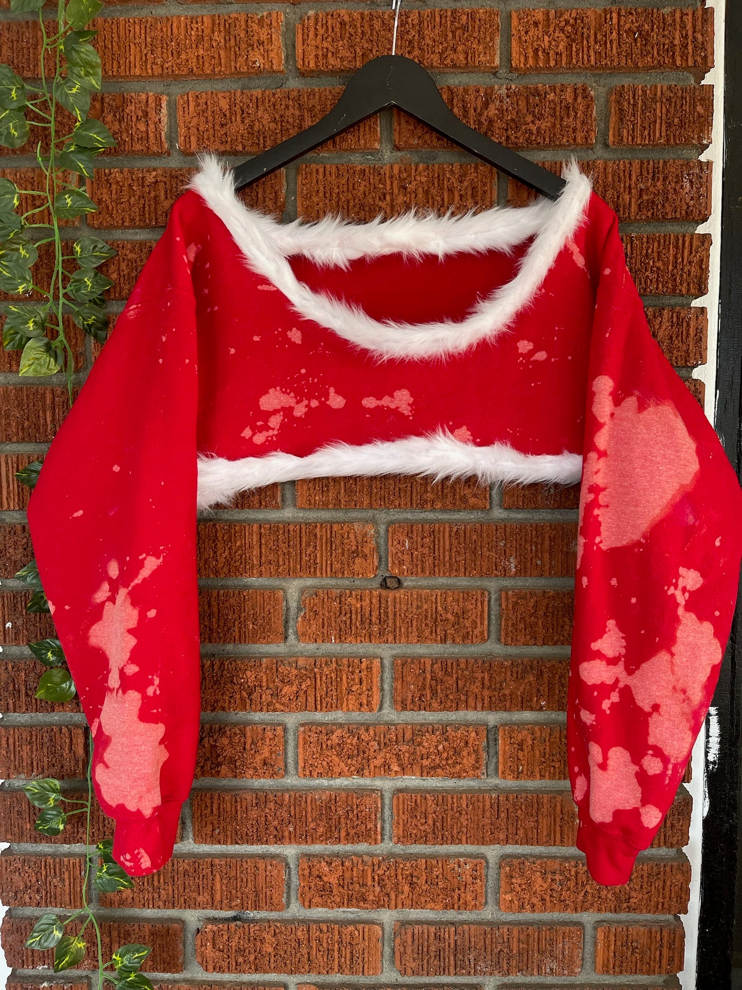 Santa's Little Helper Holiday Super Crop Shrug Sweatshirt