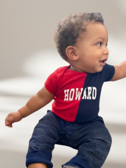Handmade Howard Baby Half and Half Rib Onesie Bodysuit