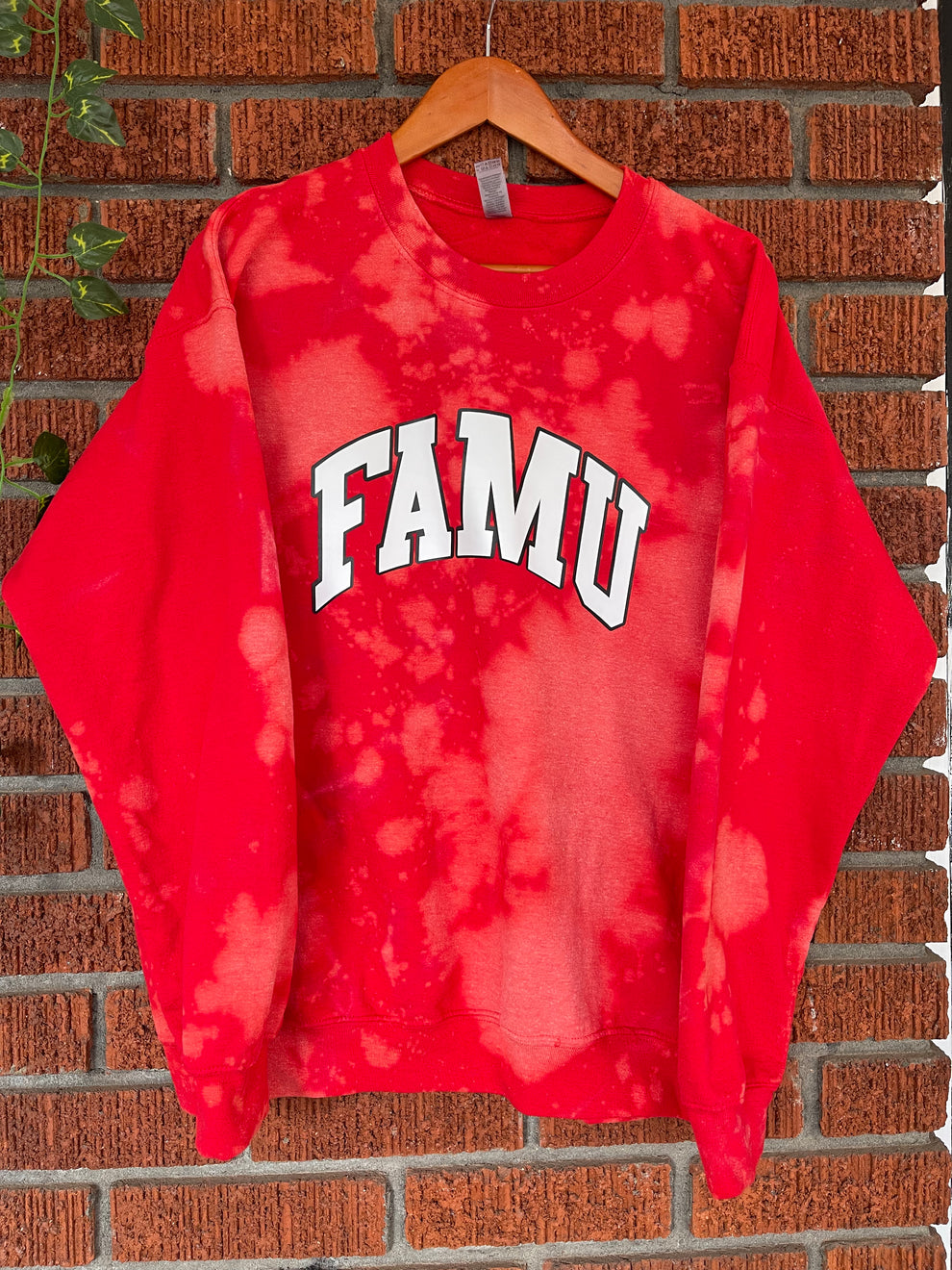 Handmade FAMU DST Ruby Crewneck Sweatshirt