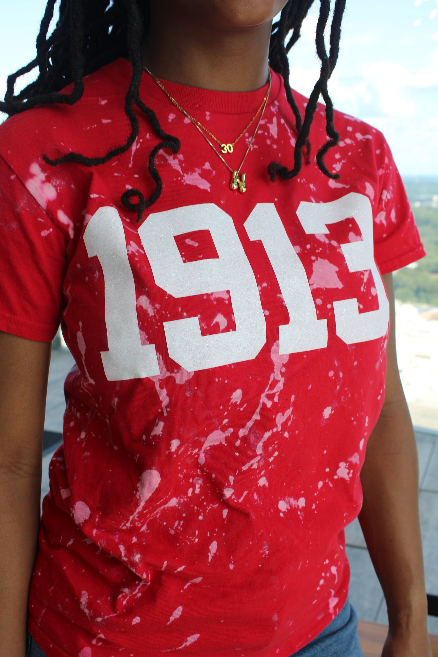 Classic Handmade 1913 Red Hand Bleached T-Shirt