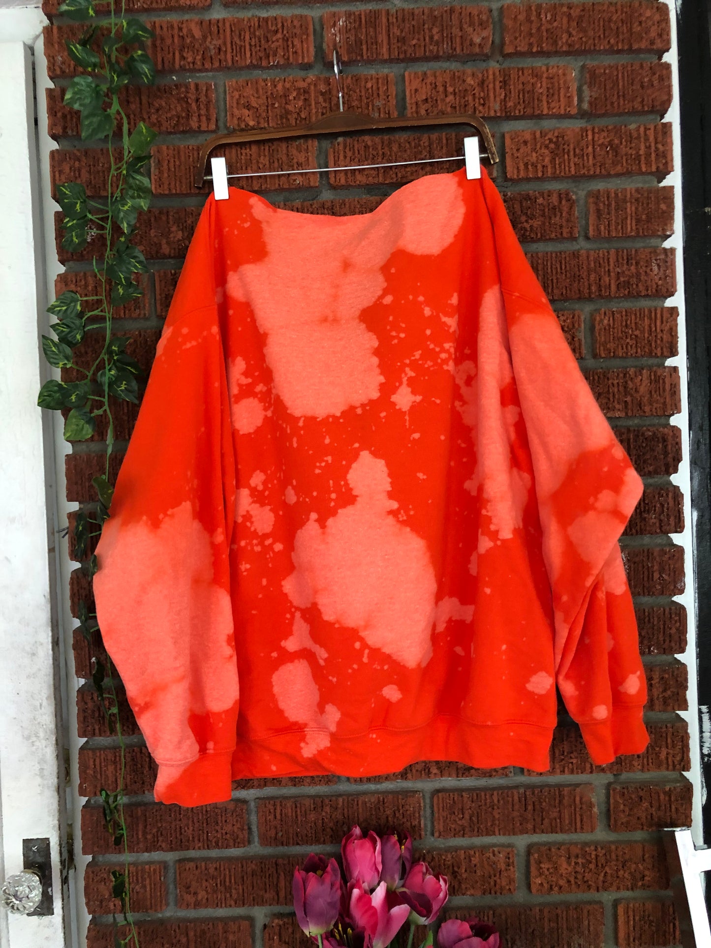 Handmade Morgan State Royal and Orange Lace Up Sweatshirt