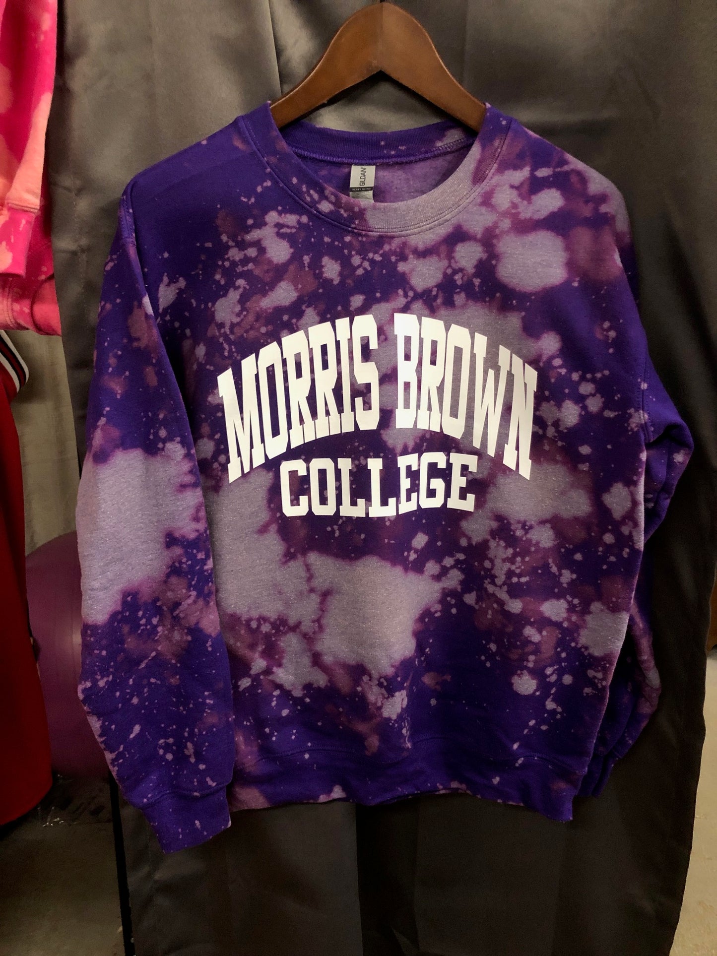 Handmade Morris Brown College Purple Sweatshirt