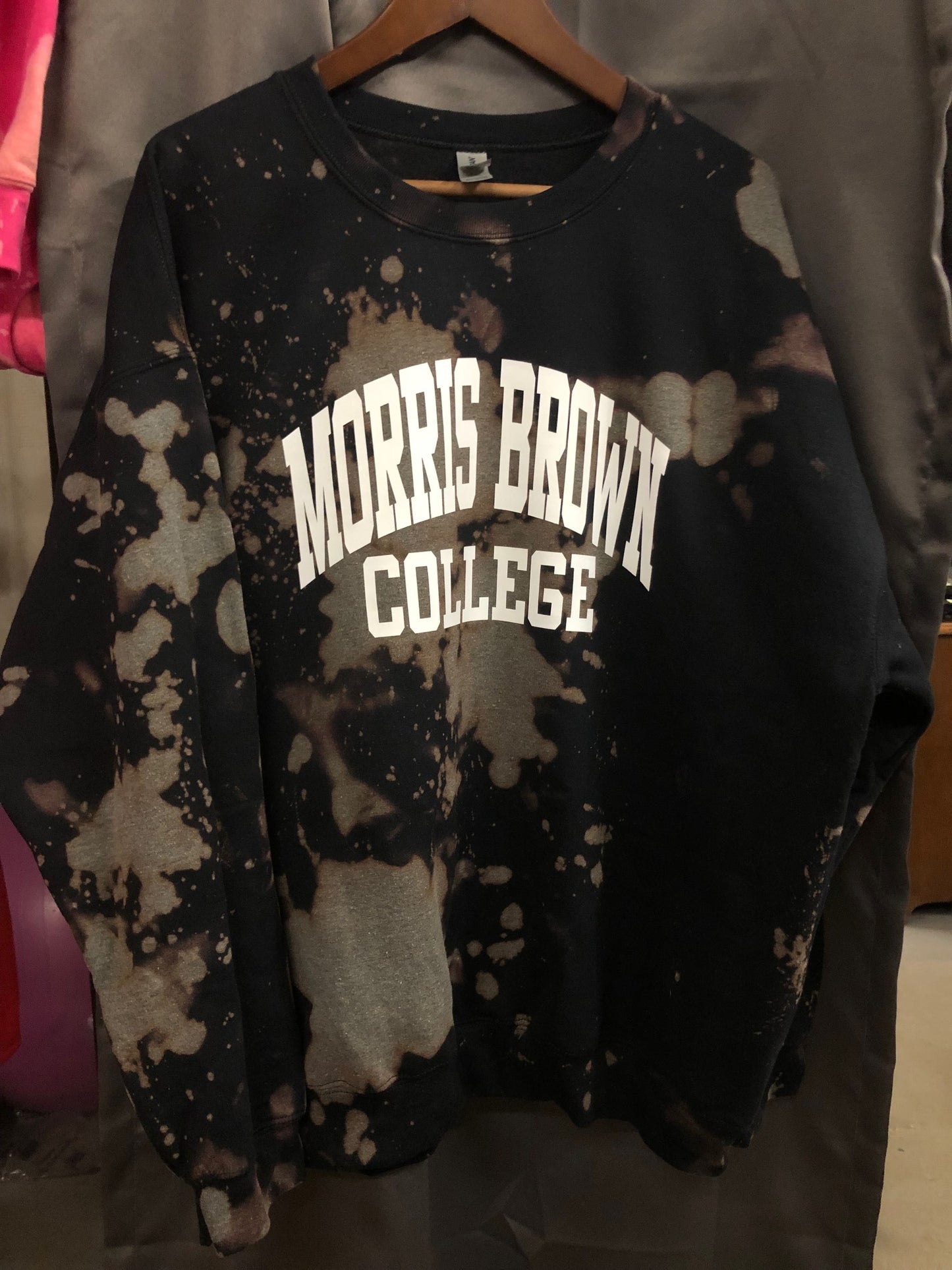 Handmade Morris Brown College Black Sweatshirt