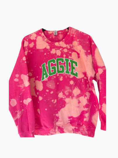 Handmade NCAT Aggie NC A&T AKA Blossom Crewneck Sweatshirt